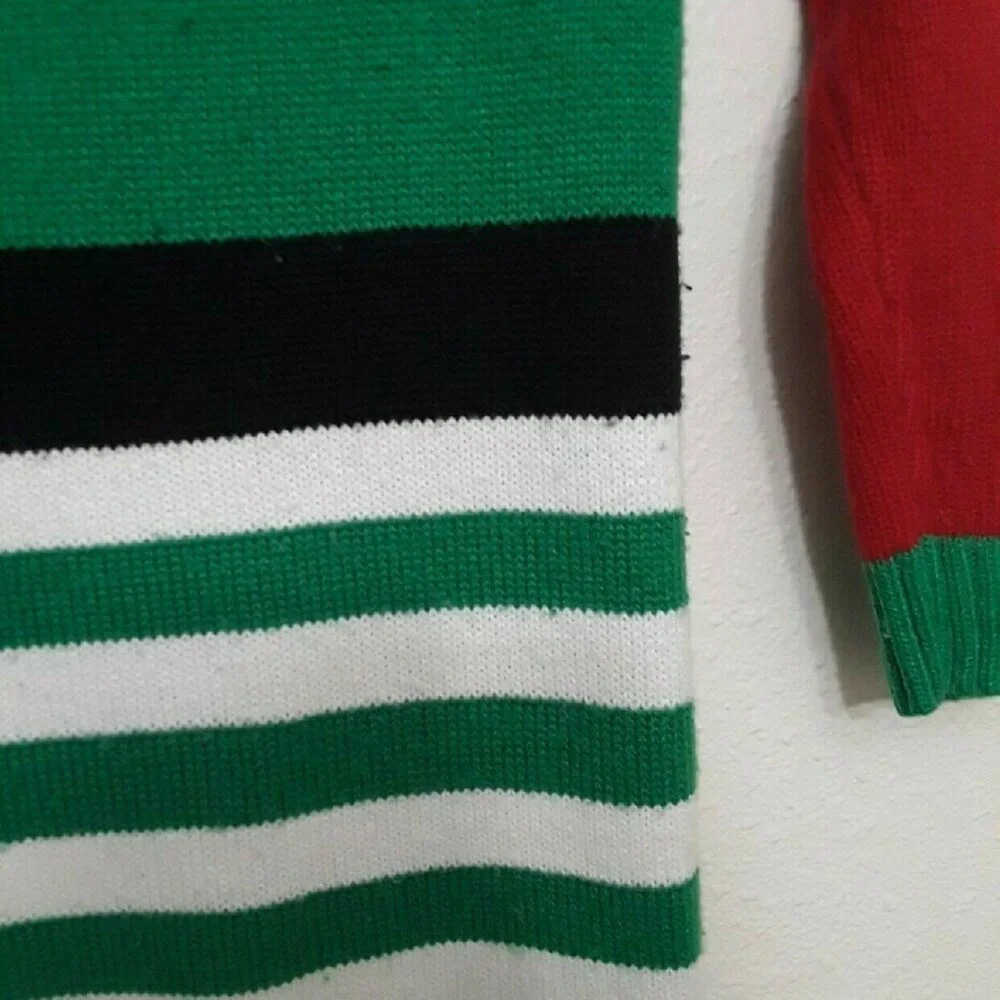 Festive Red and Green Kids Casual Dress
